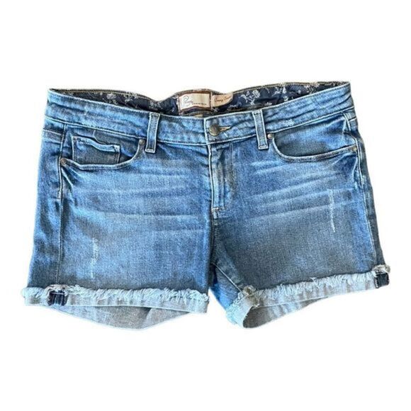 PAIGE Jimmy Jimmy Short Denim Shorts Size‎ 29 Medium Wash - Picture 2 of 7